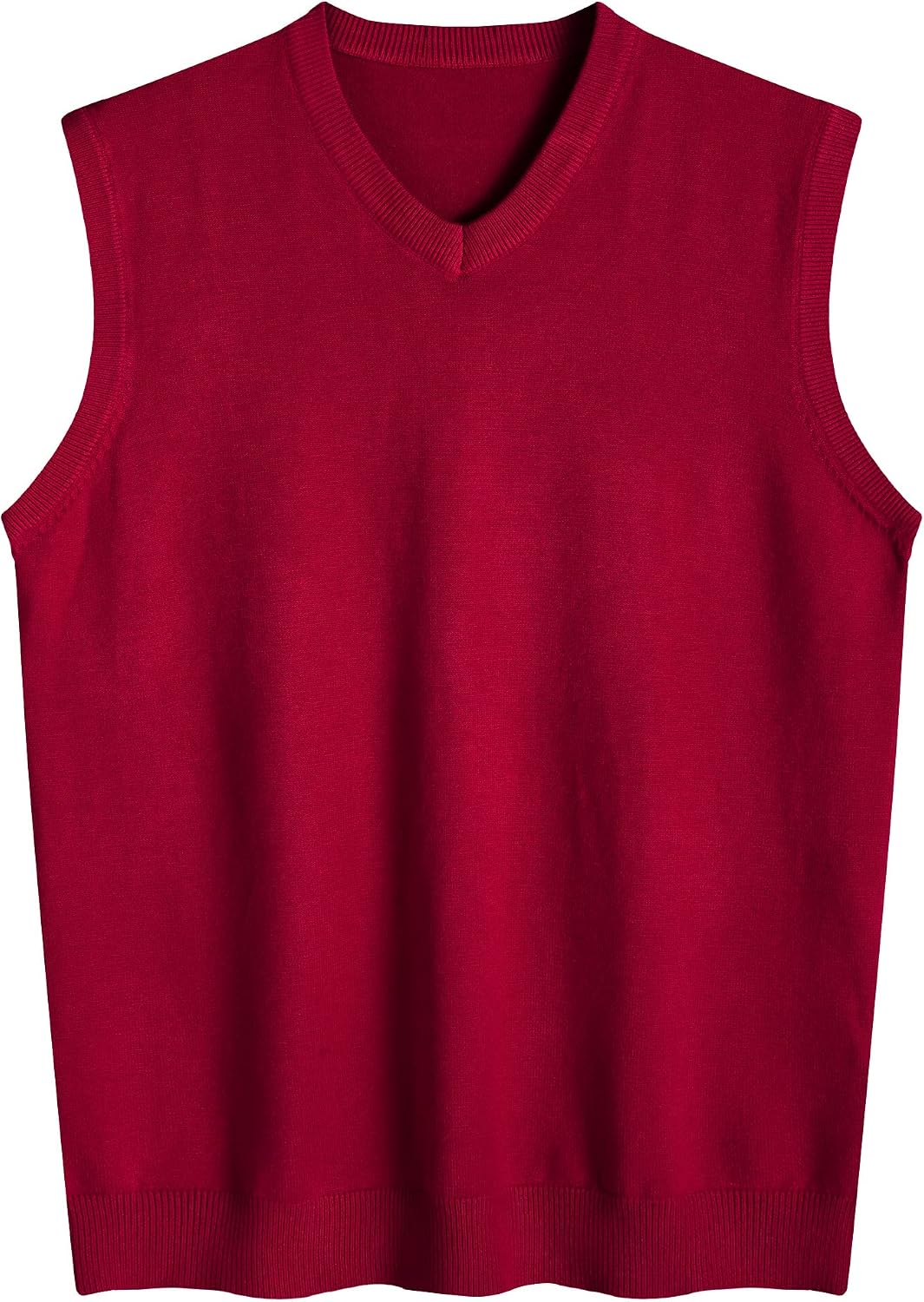 Detalle de Amussiar Men's Sweater Vest V-Neck