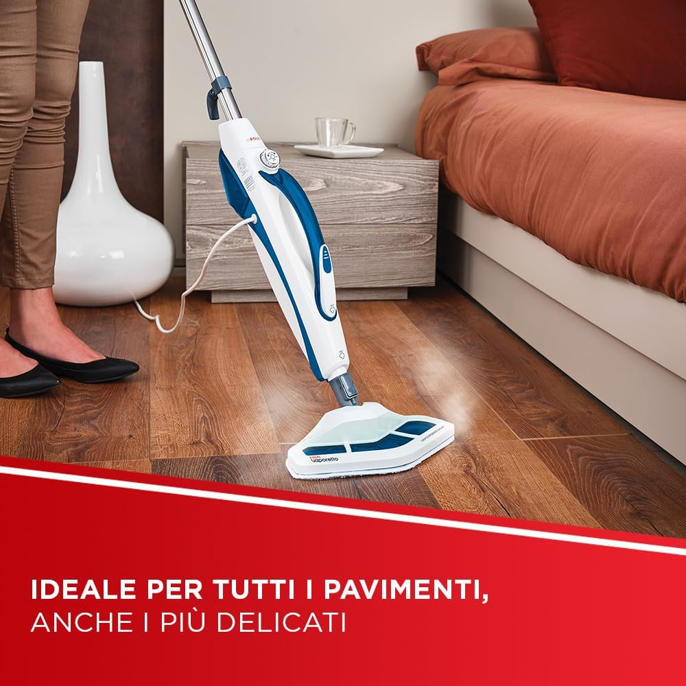 Detalle de Polti Vaporetto SV460 Double scopa a vapore 2‑in‑1 1500 W 🎉
