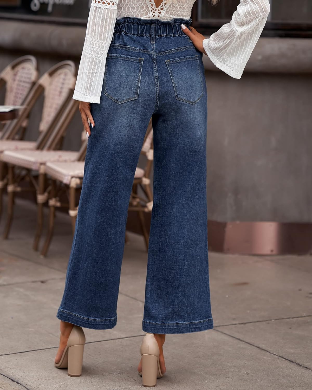 Thumbnail 1 de GRAPENT Wide Leg Jeans for Women