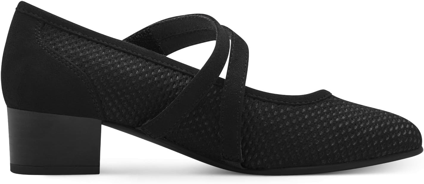 Detalle 1 de Jana 8-24363-42 – damskie płaskie czółenka Mary Jane, szerokość H