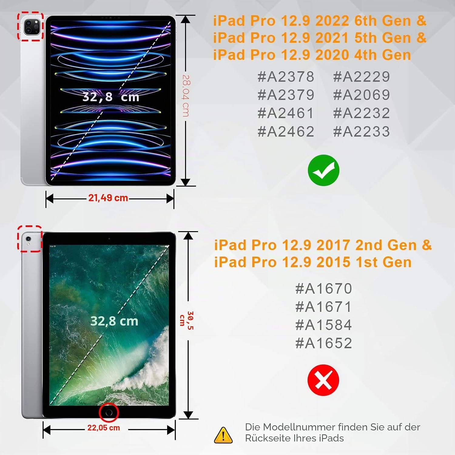 Detalle 2 de Fintie Hülle für iPad Pro 12.9 Zoll 6. Generation (2022) – incl. Stifthalter, 360° Drehschale und Auto Schlaf/Wach