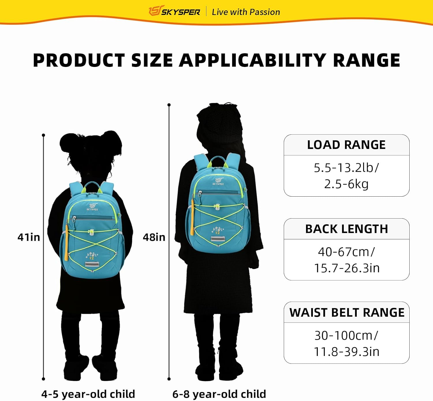 Thumbnail 6 de SKYSPER Kinderrucksack Wandern für 3–8 Jahre – komfortabler Rucksack für Jungen & Mädchen