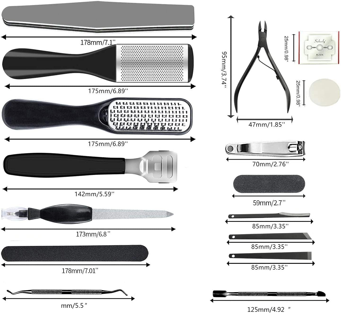 Thumbnail 2 de 36 in 1 Pedicure Kit: Professional Foot Care Tools Set for Home & Salon