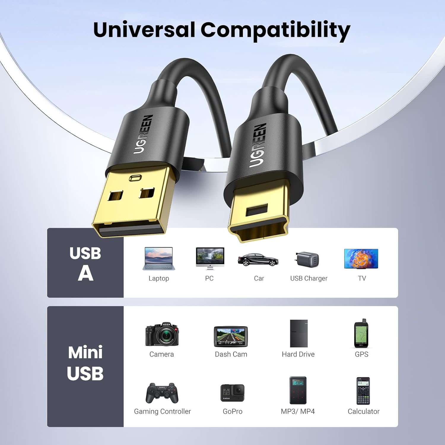 Thumbnail 5 de UGREEN USB A to Mini B Cable
