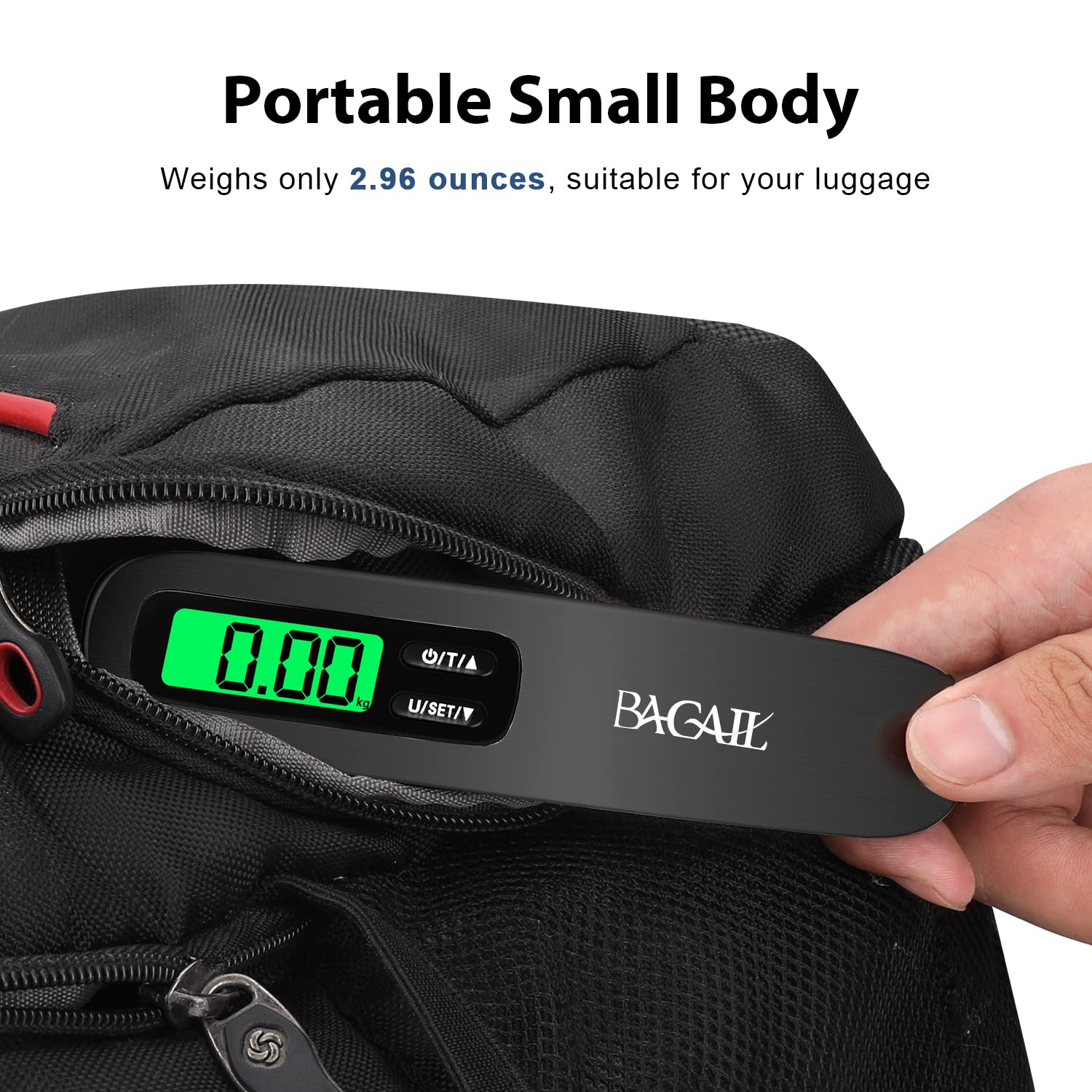 Thumbnail 4 de BAGAIL Bilancia per bagagli digitale con display LCD retroilluminato – 50 kg / 110 lb
