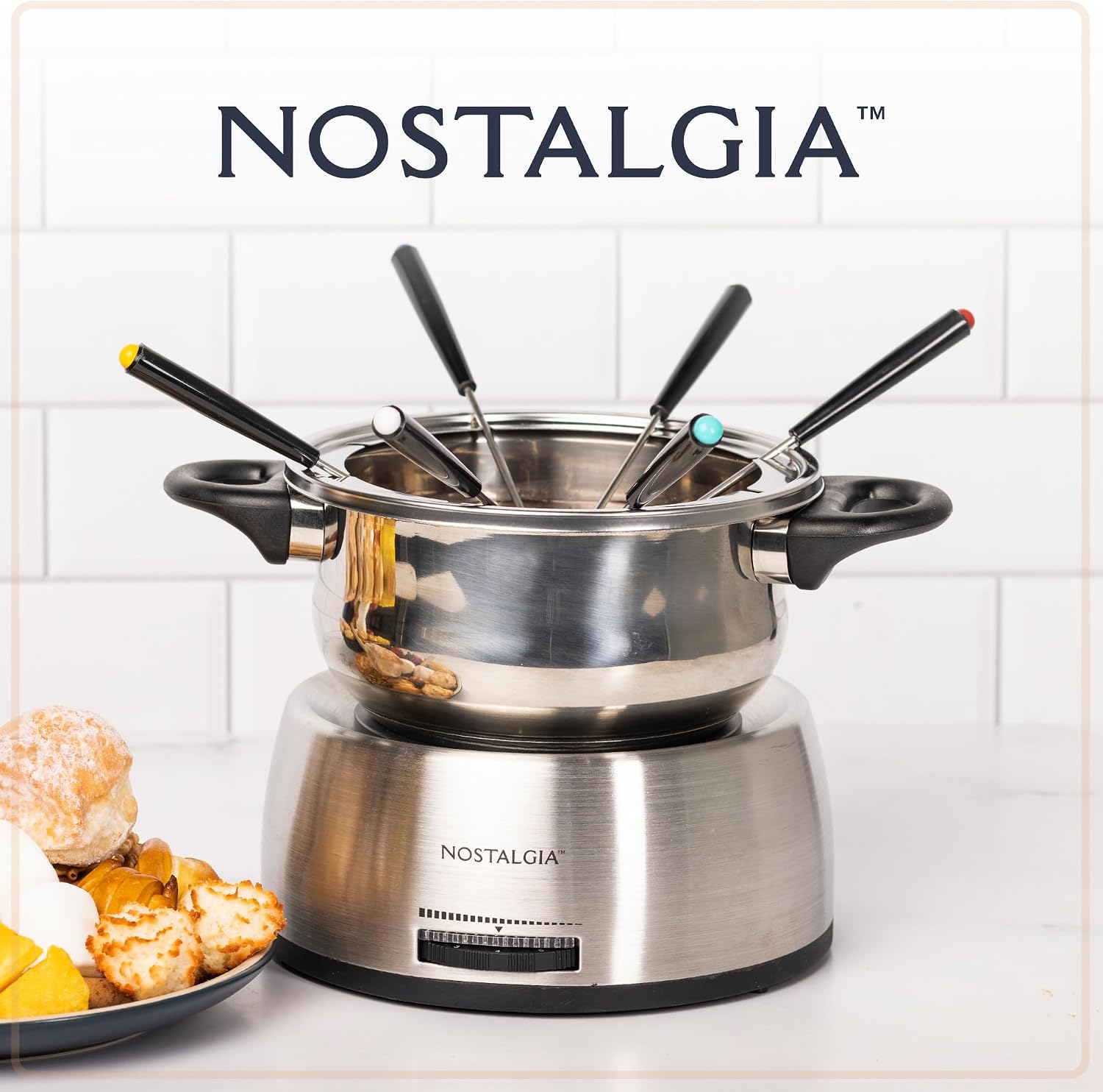 Thumbnail 4 de Nostalgia 6-Cup Electric Fondue 1.5 qt 🍽