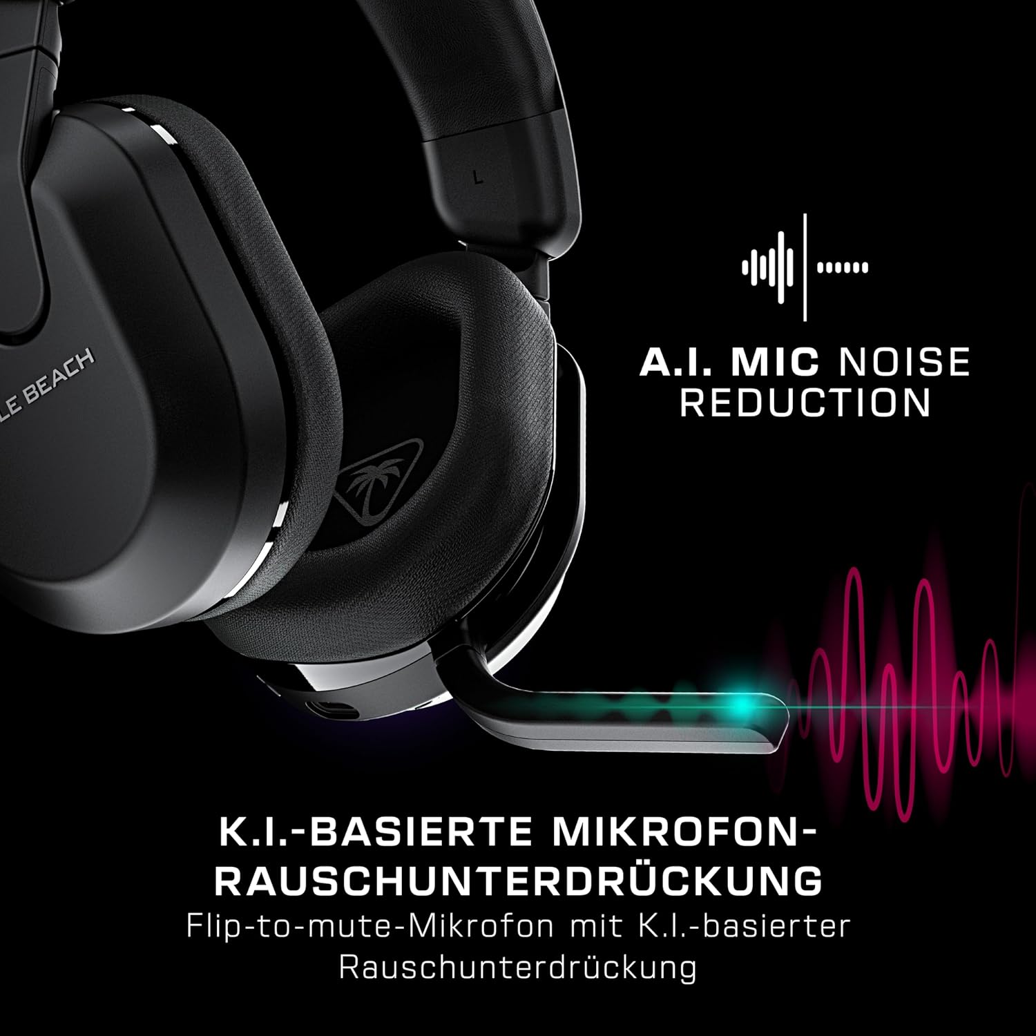 Thumbnail 4 de Turtle Beach Stealth 600 PC kabelloses Gaming-Headset mit Bluetooth, 80 Std. Akku und 50-mm-Treibern (PC/PS5/PS4) – Schwarz