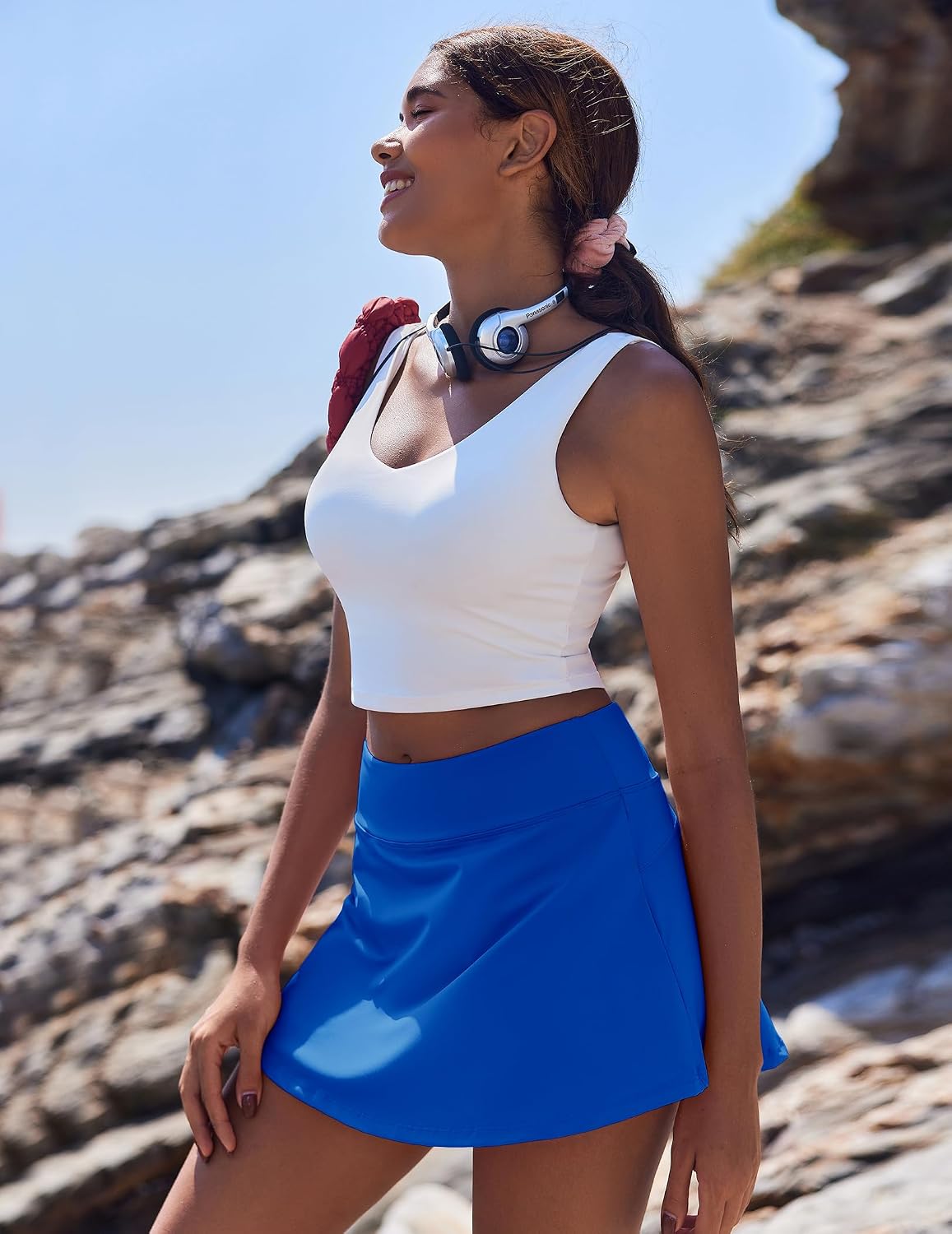 Thumbnail 6 de PINSPARK Women's Pleated Athletic Skort with Built-in Shorts and Pocket