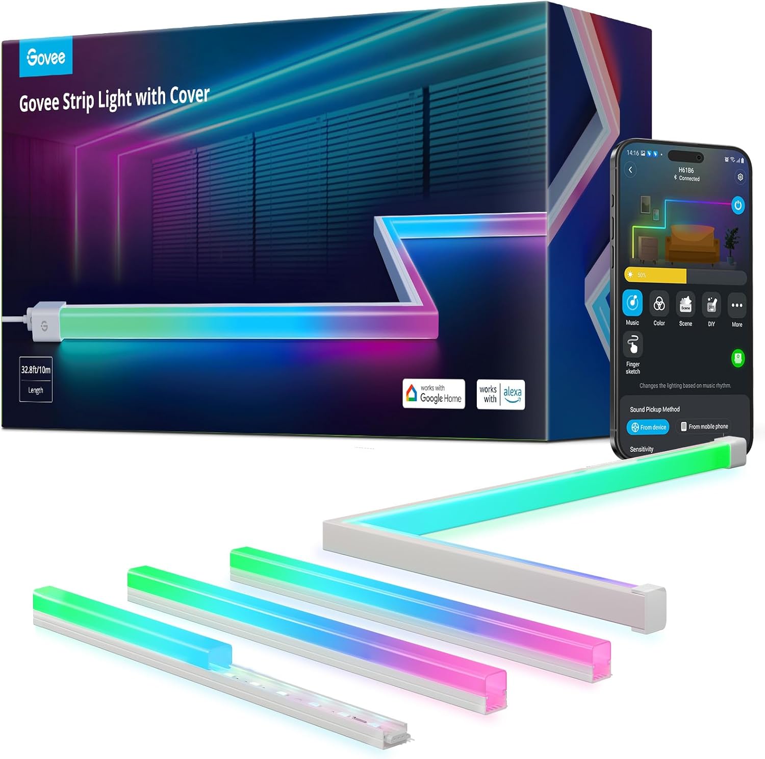 Detalle de Govee RGBIC LED Strip Lights 32.8 ft ⚡