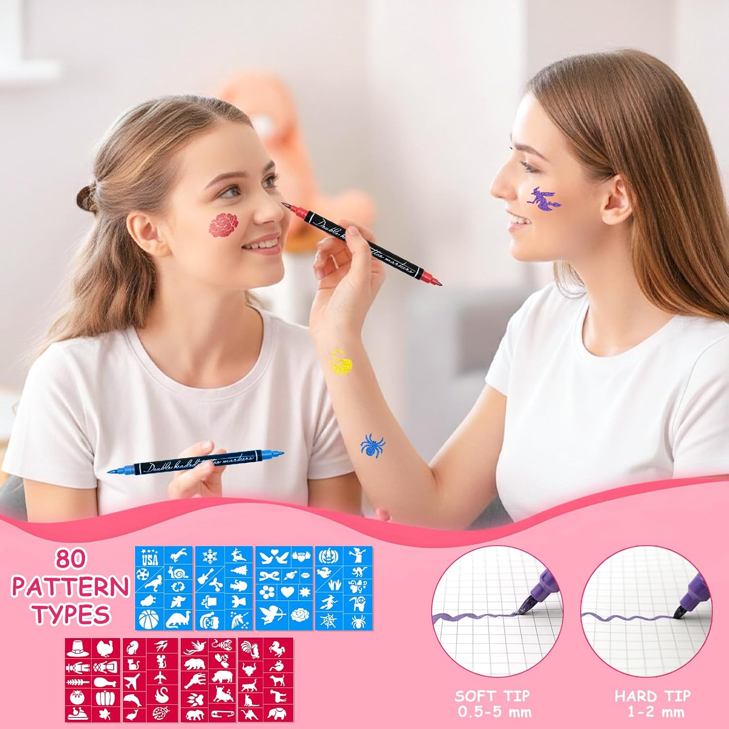 Thumbnail 4 de Razet Tattoo Stifte Kinder 10 Stück Glitzer Set