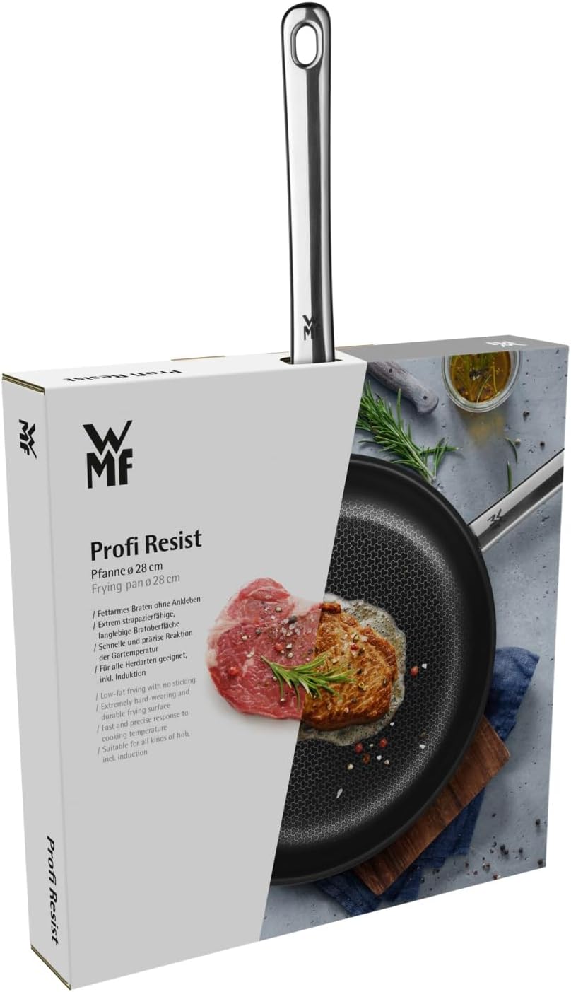 Thumbnail 5 de WMF Profi Resist Bratpfanne 28 cm aus Edelstahl – kratzfeste Wabenstruktur, Antihaftbeschichtung & Induktion