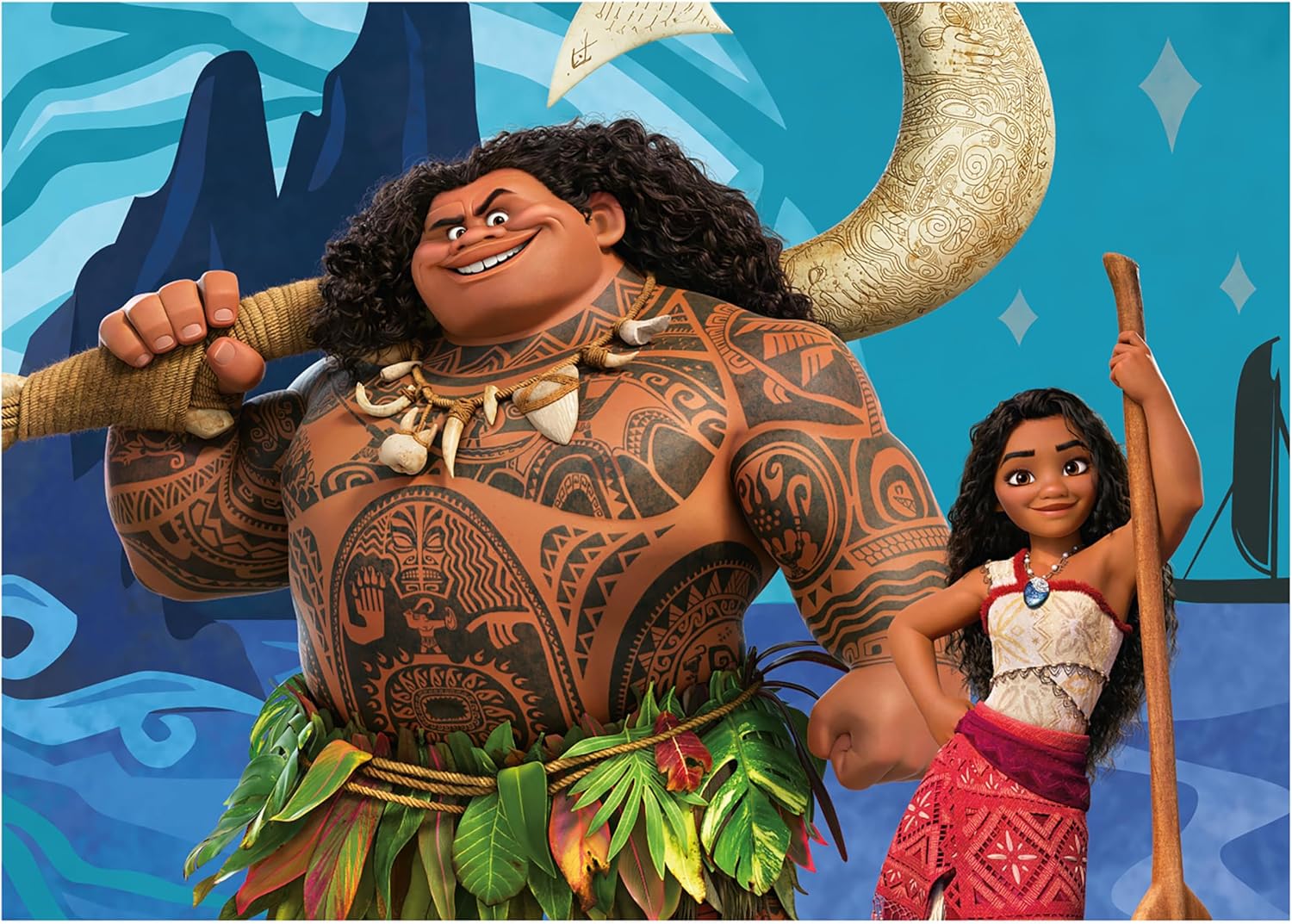 Thumbnail 1 de Educa – Coffret de 2 puzzles en carton Moana 2 (48 pièces chacun), 28 x 20 cm, dès 3-4-5-6 ans