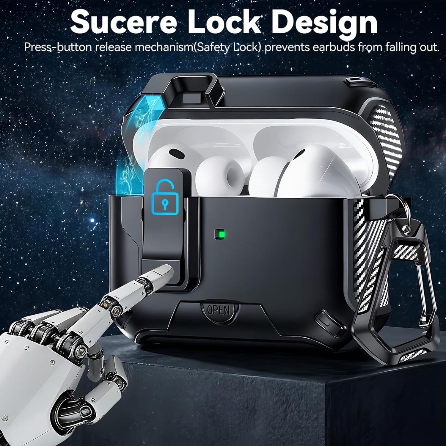 Thumbnail 1 de Ekoonpft AirPods Pro 3 Case with Safety Lock