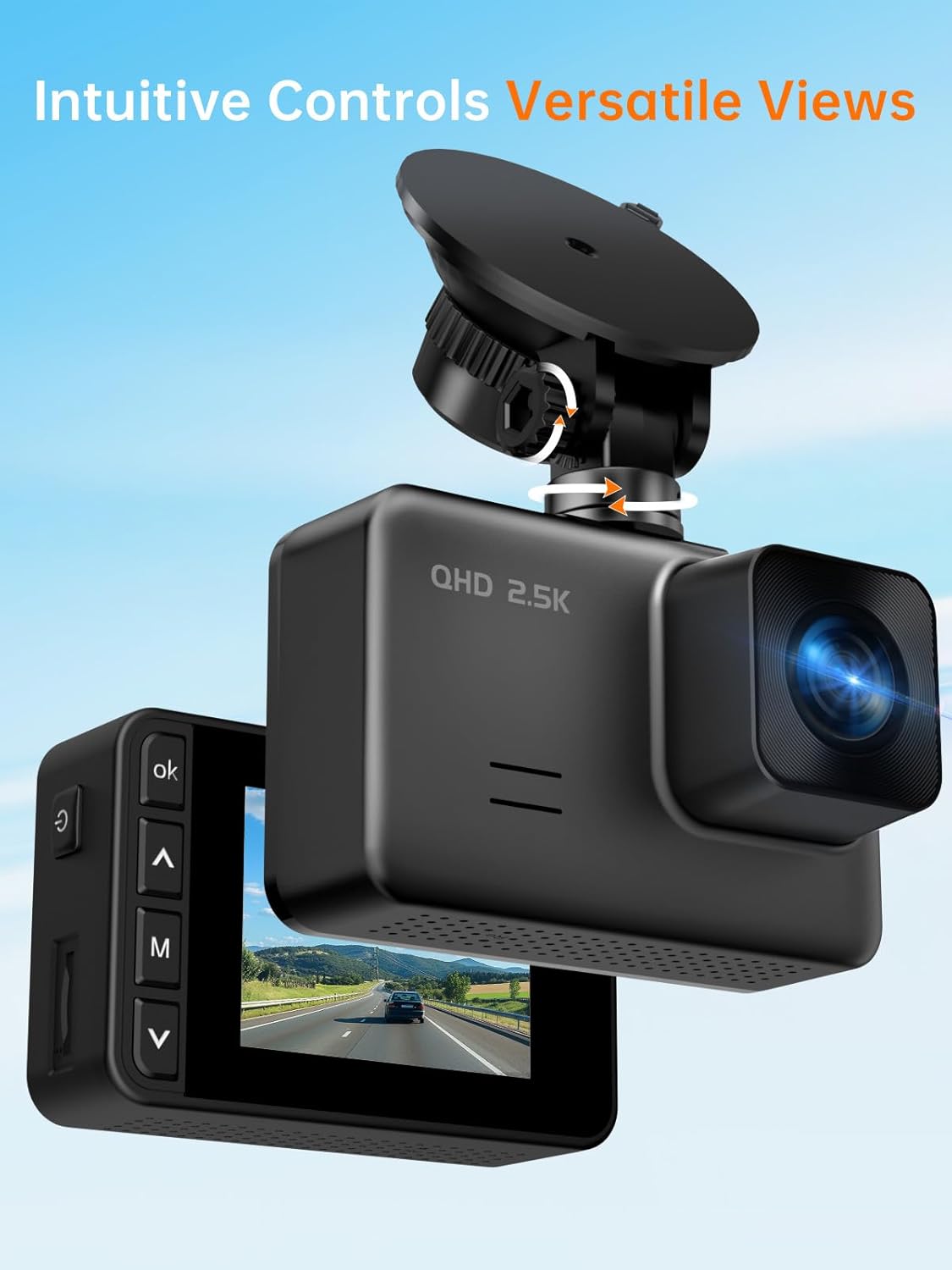 Detalle de E-YEEGER S50 2.5K Dual Dash Cam