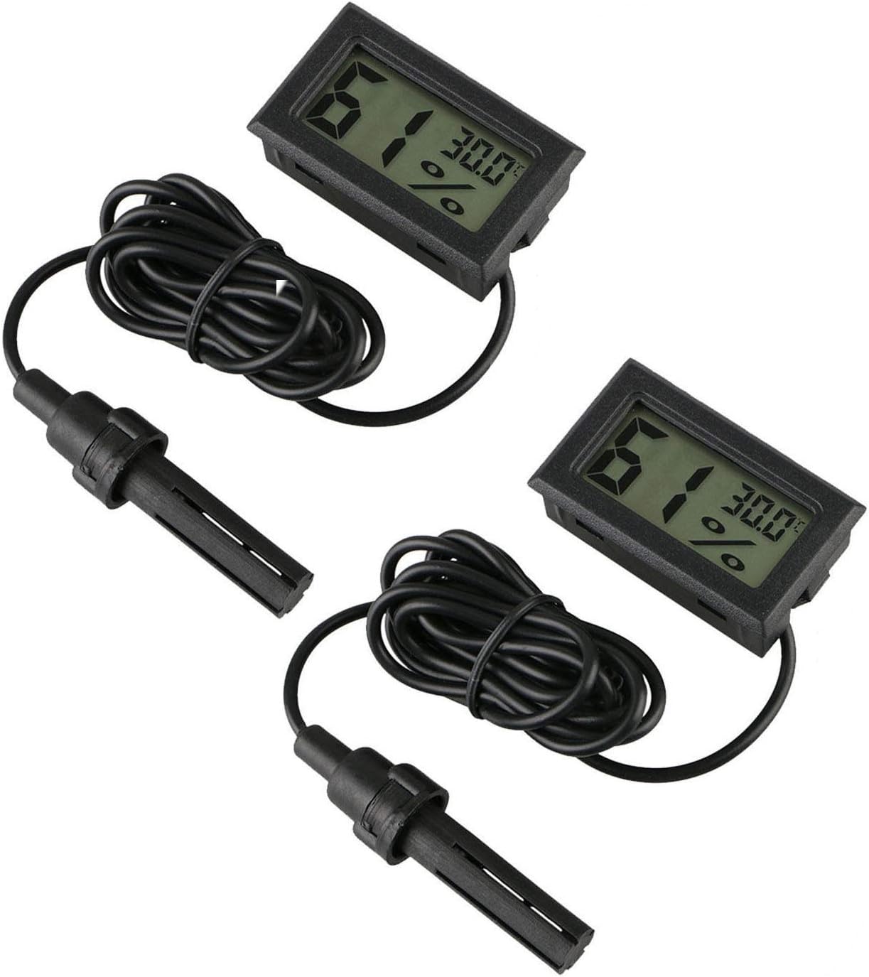 Detalle de INRIGOROUS Digital Thermometer Hygrometer 2 Pack