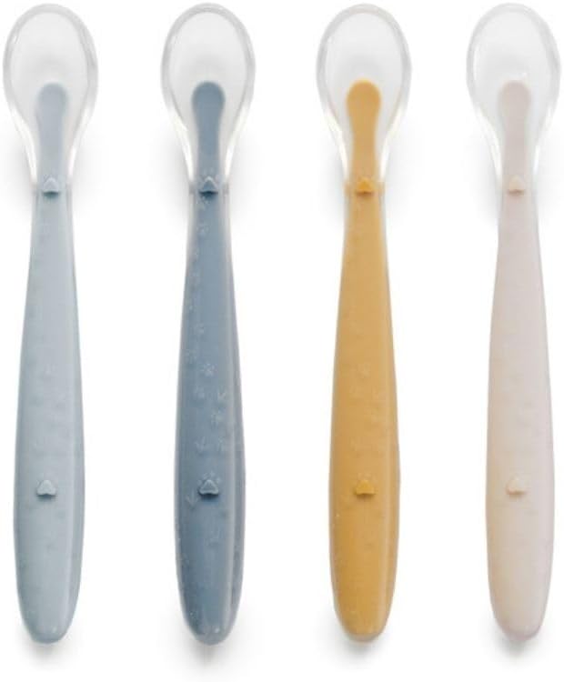 Thumbnail 6 de Jané Lot de 4 Cuillères en Silicone pour Bébé et Enfant – Souples, Bout arrondi, Sans BPA, Colour Sunset