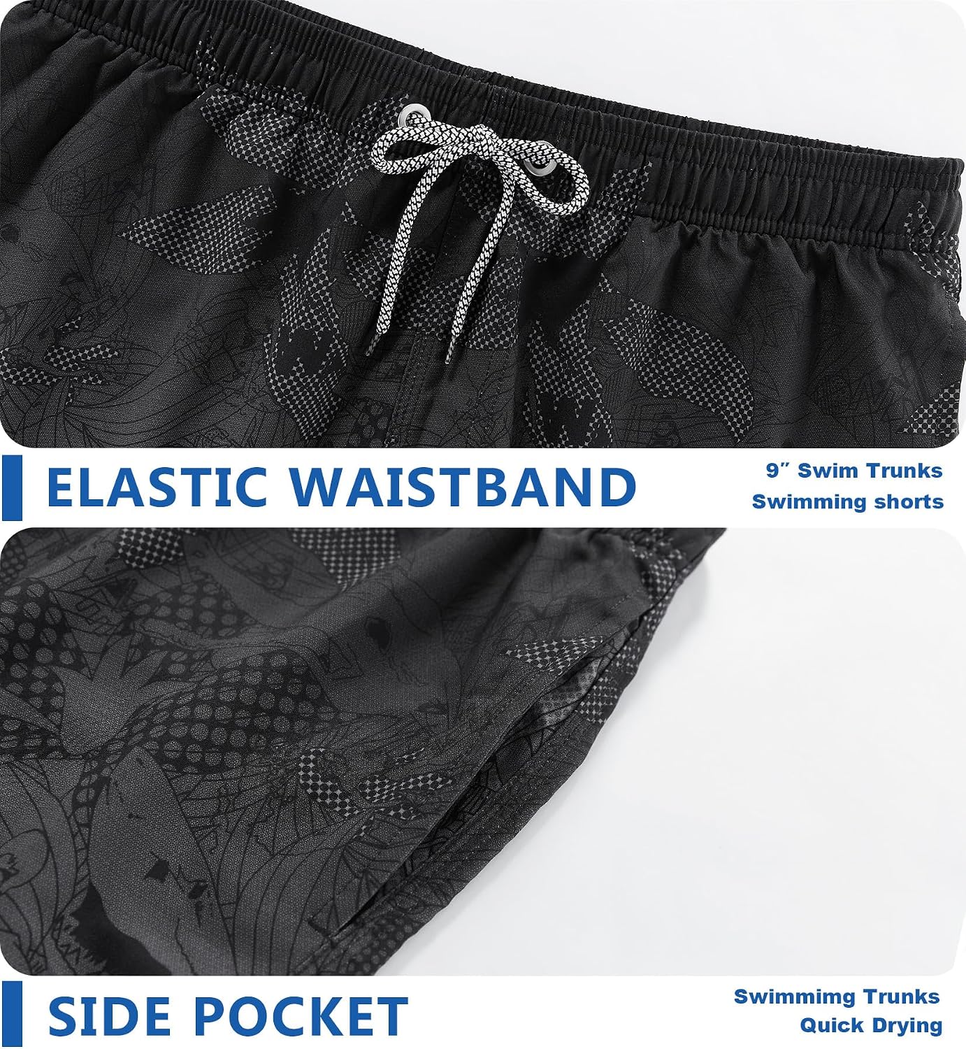 Thumbnail 2 de APTRO Men's Swim Trunks 9" quick-dry swimwear