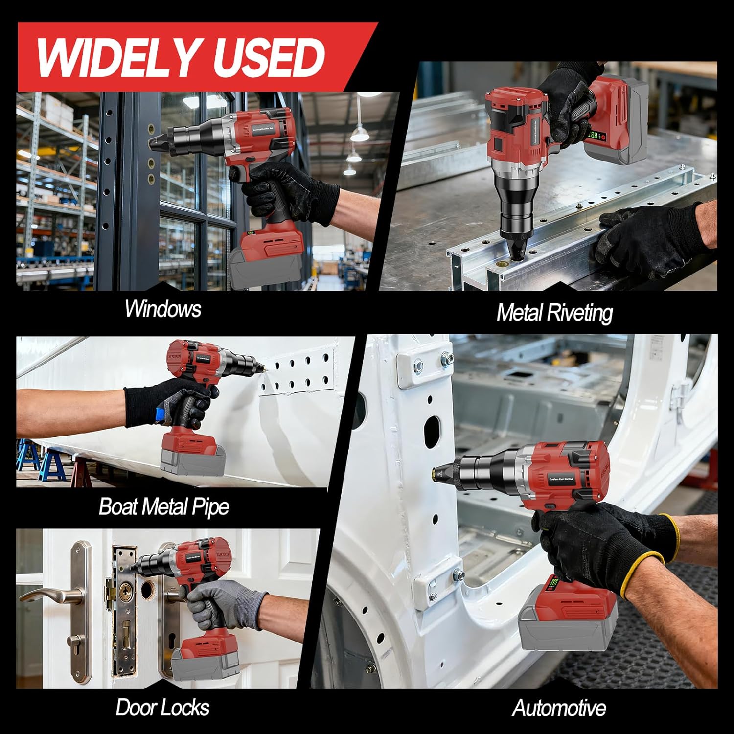 Detalle 2 de Cordless Rivet Nut Gun with Milwaukee 18V Compatibility (Tool Only)