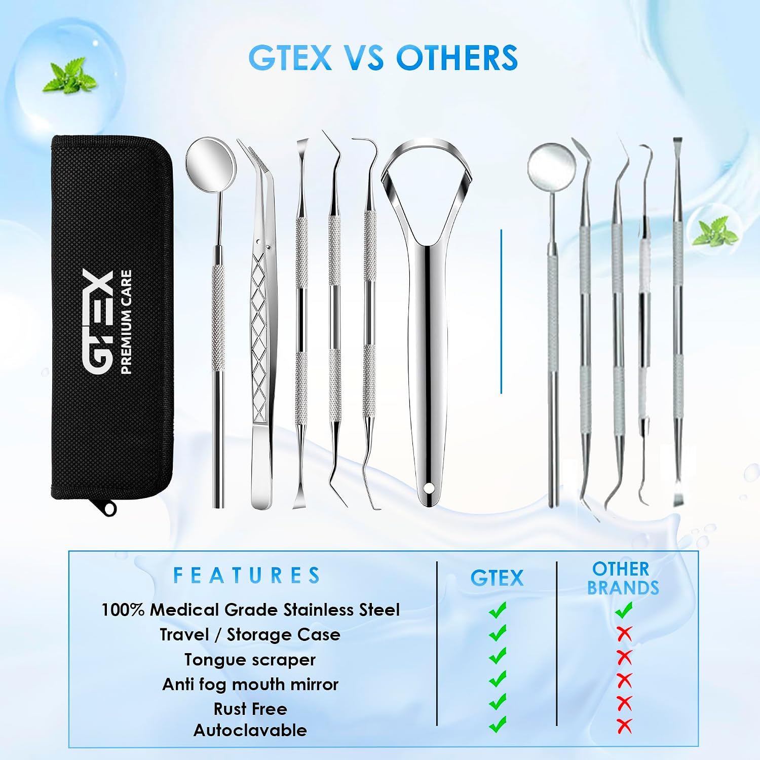 Thumbnail 5 de GTEX Zahnsteinentferner Zahnreinigung Set 6er