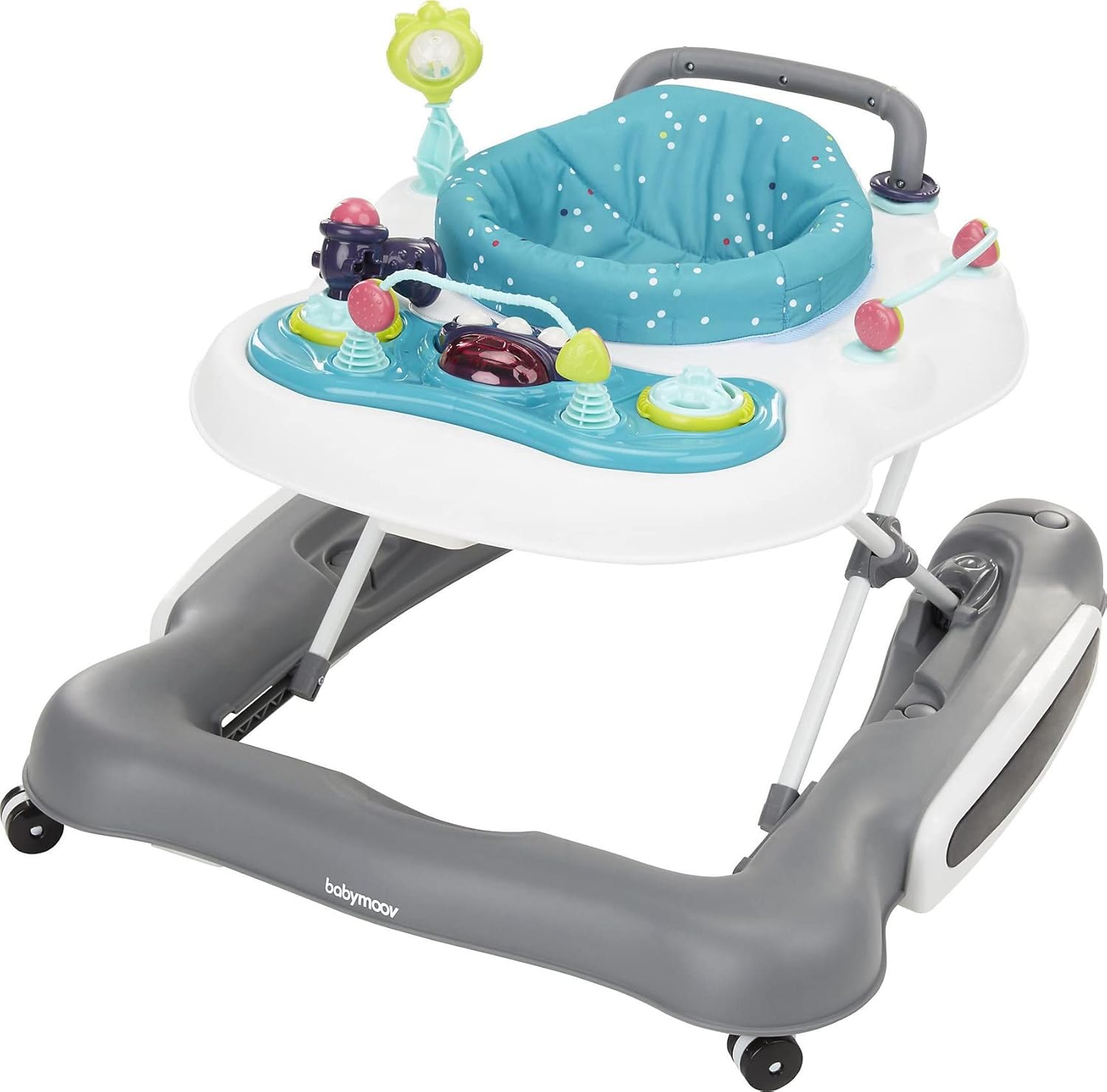 Detalle de Babymoov Girello 2 in 1 Evolutivo Primi Passi A040006 Zinco/Bianco