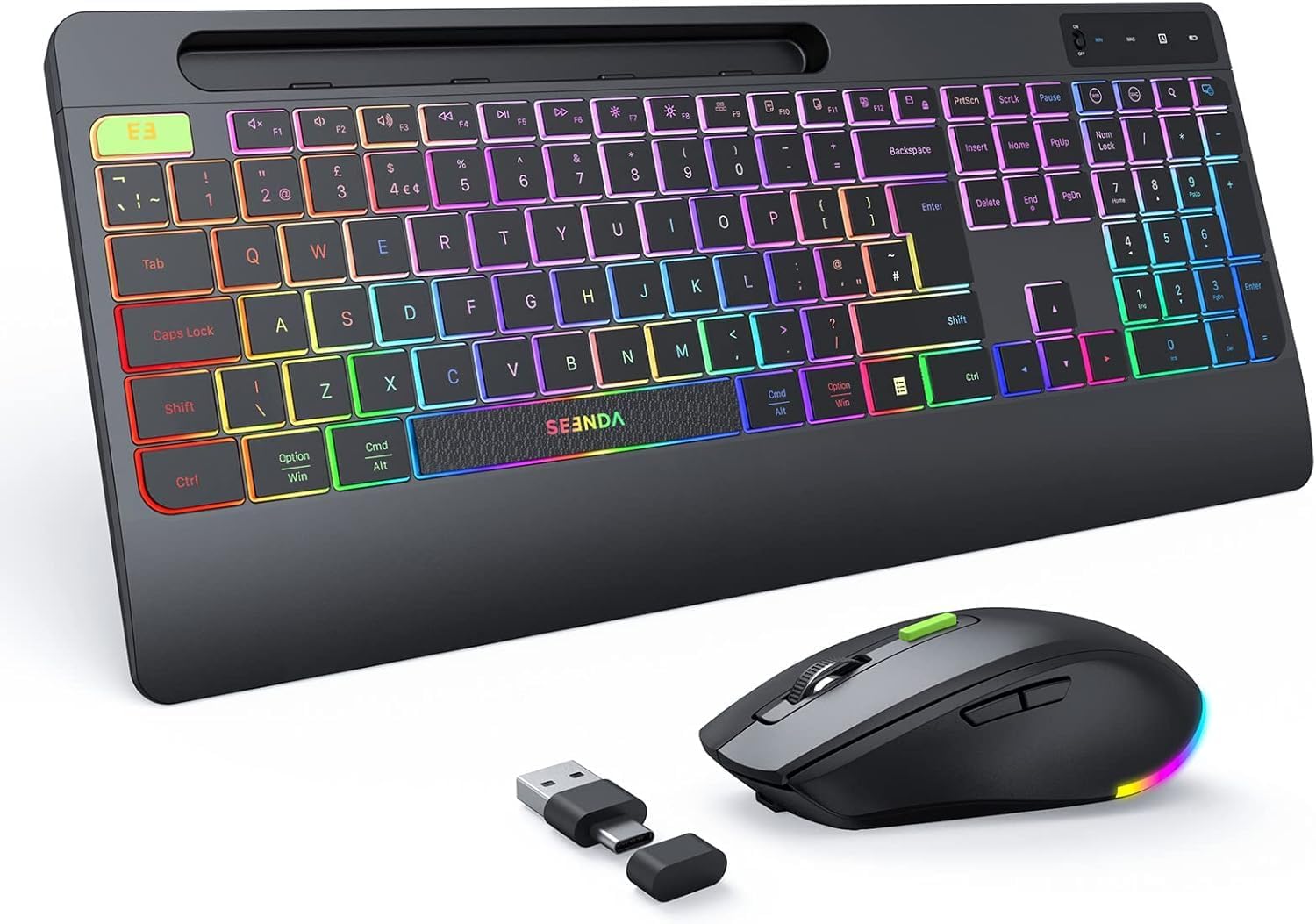 Detalle de seenda JPX006 Wireless Keyboard and Mouse Combo