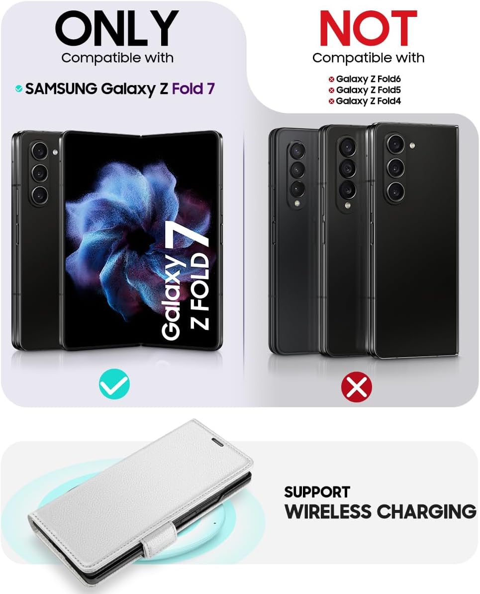 Thumbnail 1 de OCASE Hülle für Galaxy Z Fold7 – Premium PU Leder, RFID-Schutz, Standfunktion, 4 Kartenfächer