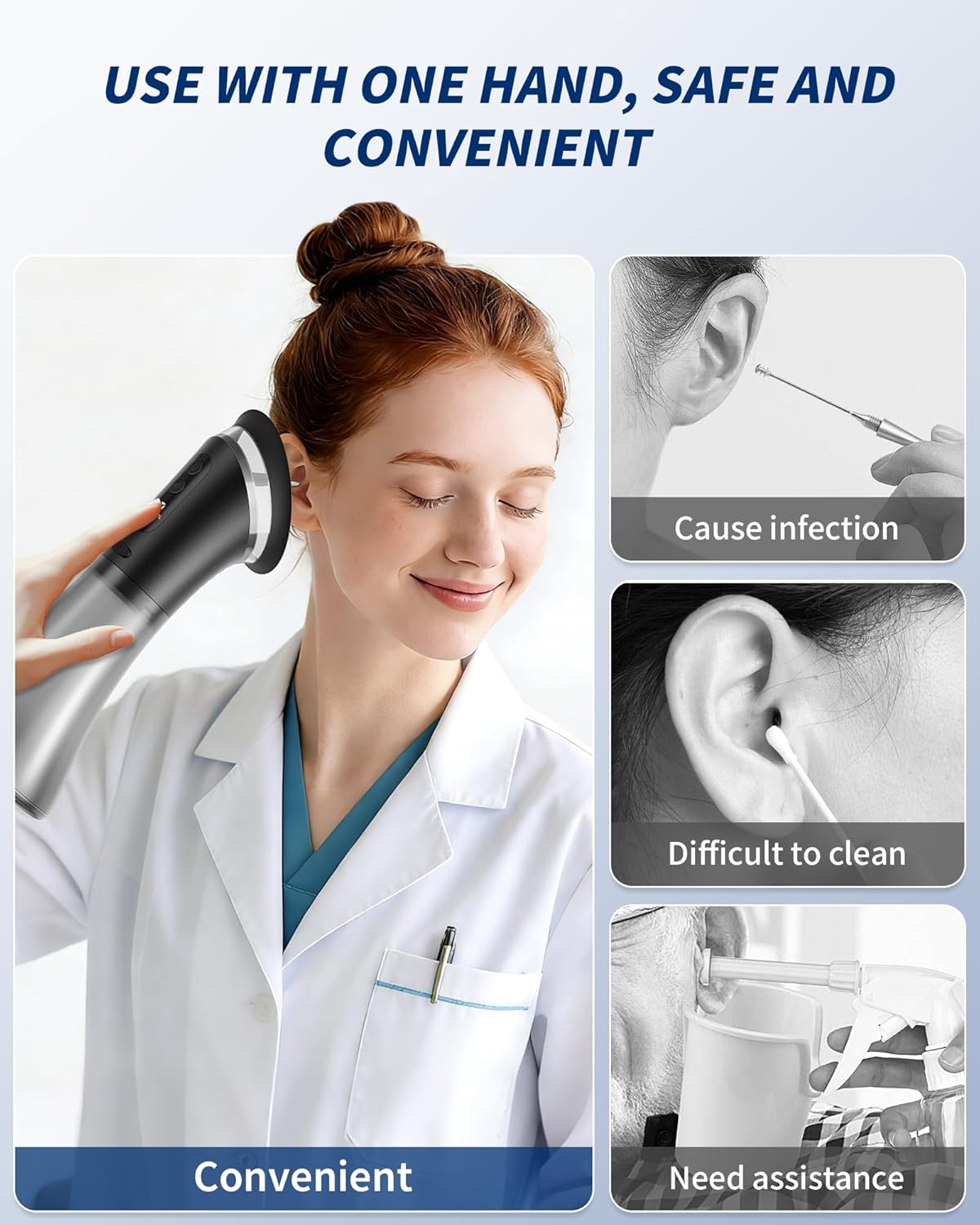 Detalle de Upgraded Ear Wax Removal Kit: Electric Ear Wax Removal Tool with Irrigation System