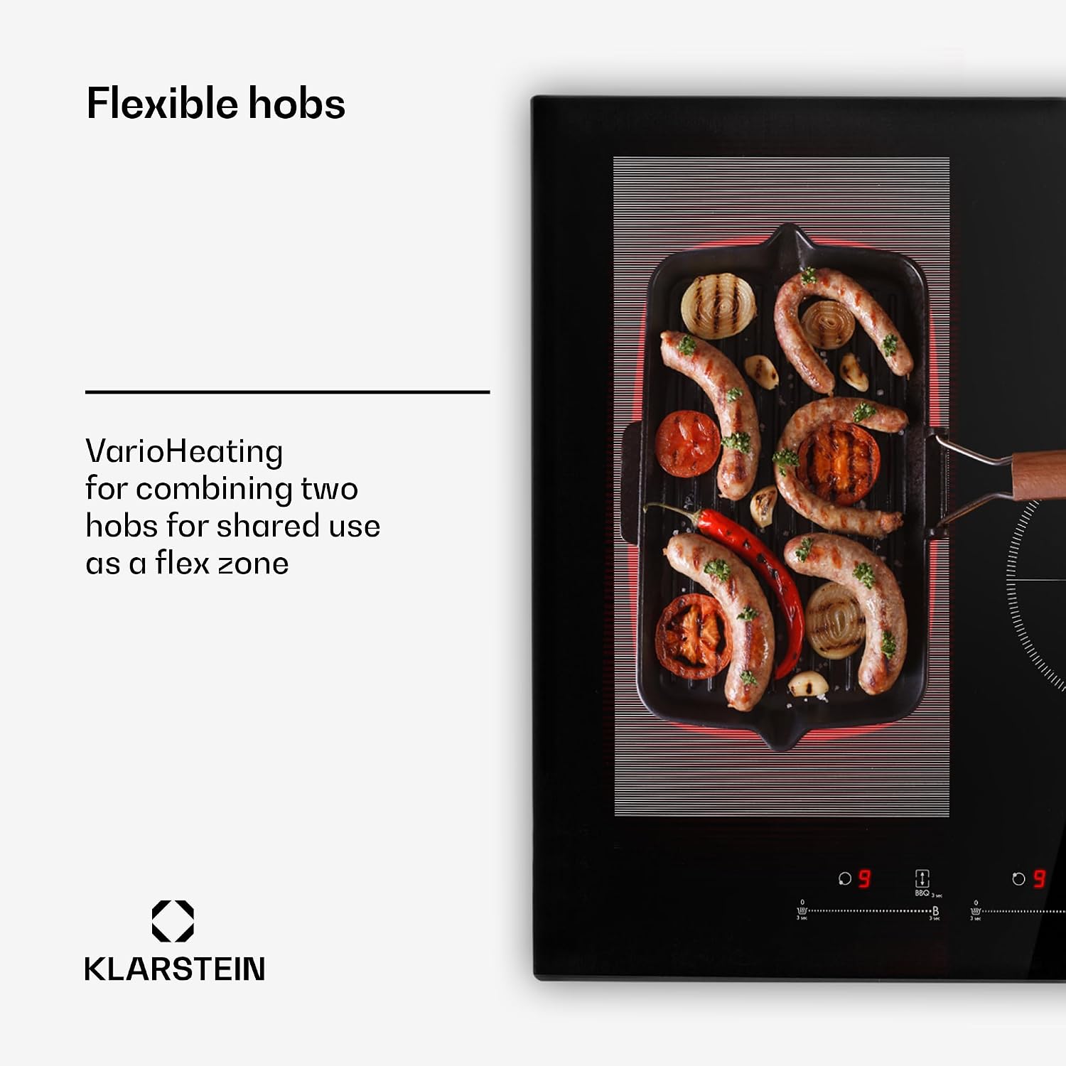 Detalle 2 de Klarstein CP4-90400-kdcc Induction Hob, 4 Zones, Touch Control