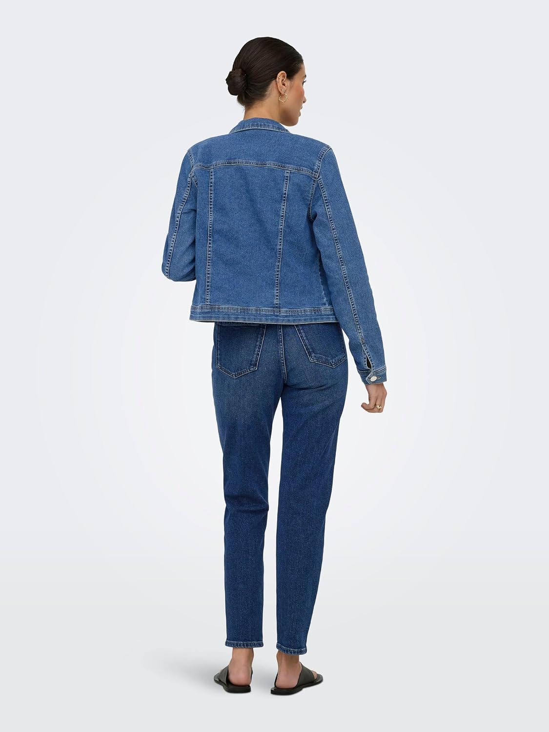 Detalle de ONLY ONLWONDER giacca in denim da donna, taglio leggermente aderente