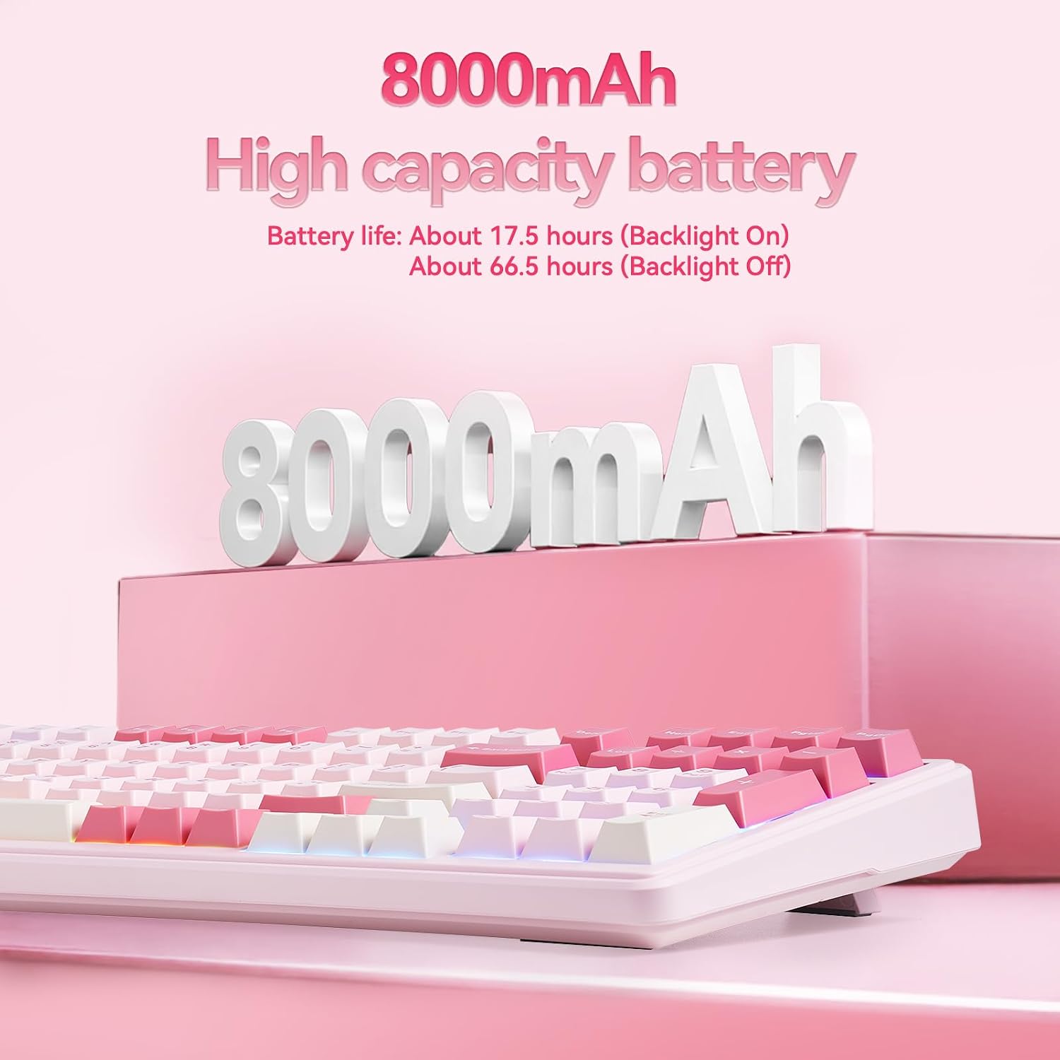 Thumbnail 3 de Aula F99 Pink Mechanical Keyboard