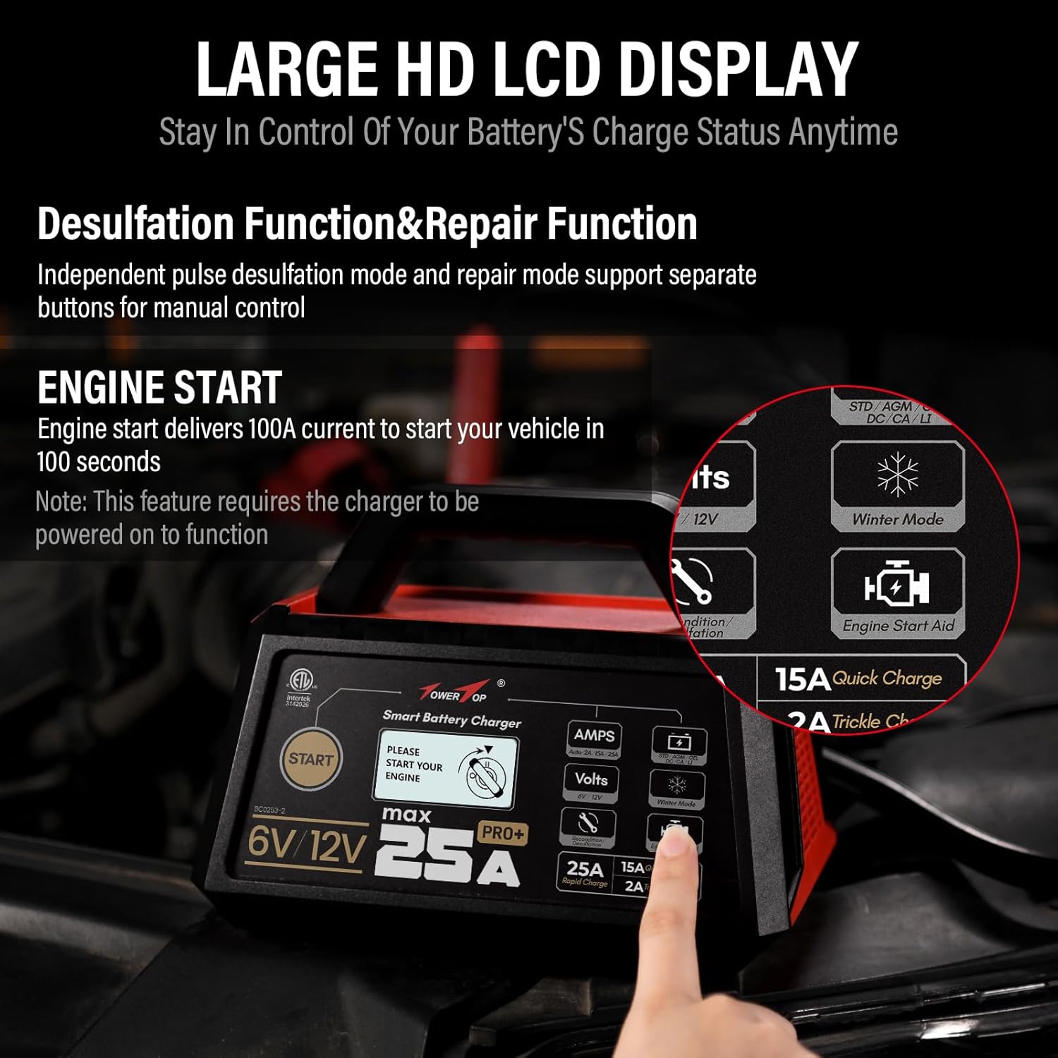 Thumbnail 4 de TowerTop 25A Pro+ 6V/12V Smart Charger