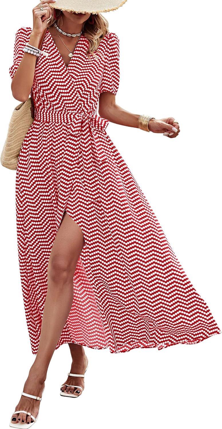 Thumbnail 4 de PRETTYGARDEN Boho Floral Maxi Dress for Women