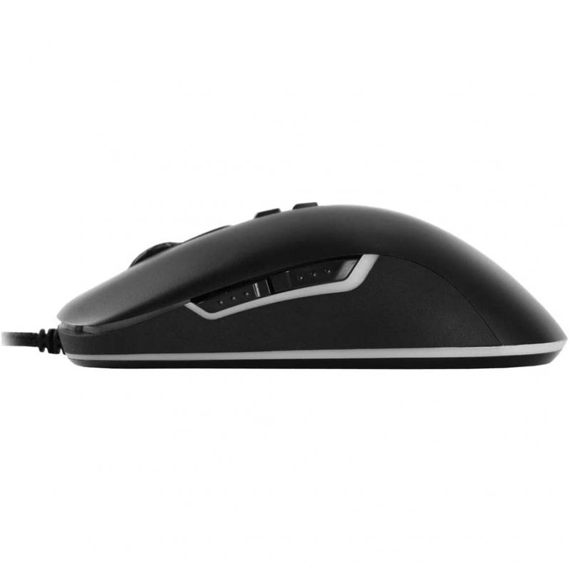 Detalle de QPad DX30: Ratón Gaming 2800 DPI, diseño ergonómico para diestros