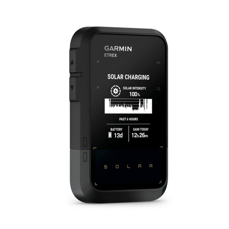 Detalle 2 de Garmin eTrex Solar: Navegador GPS de mano para senderismo con carga solar