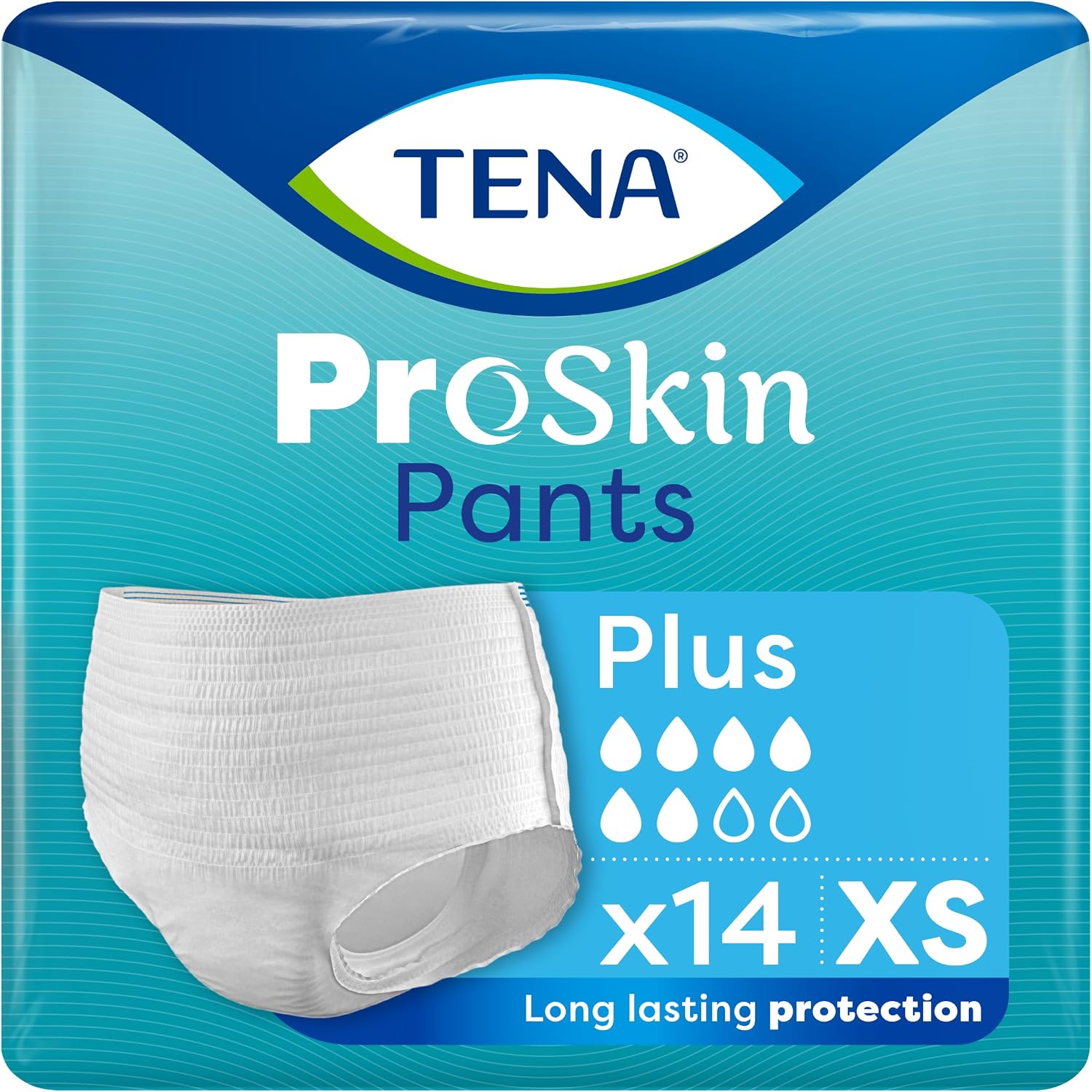 Detalle de TENA Unisex Pants Plus, Large — Moderate to Heavy Bladder Weakness, 56 Pairs (14 x 4 packs) for Active Everyday Life