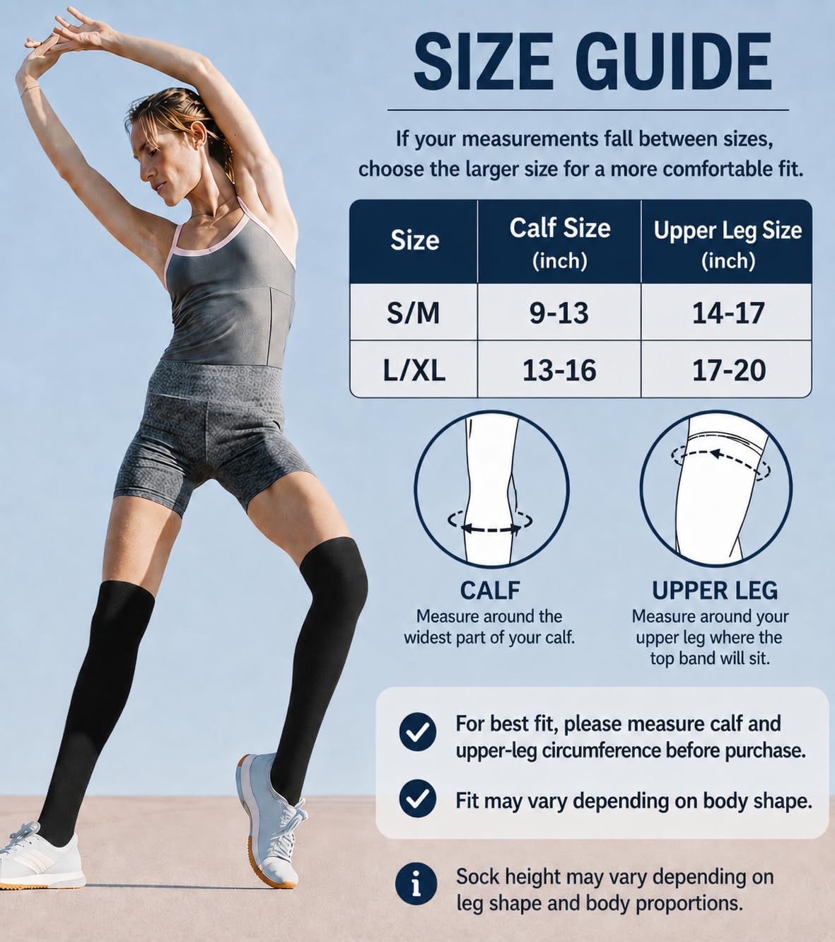 Thumbnail 5 de Aoliks Compression Socks 4 Pairs for Support