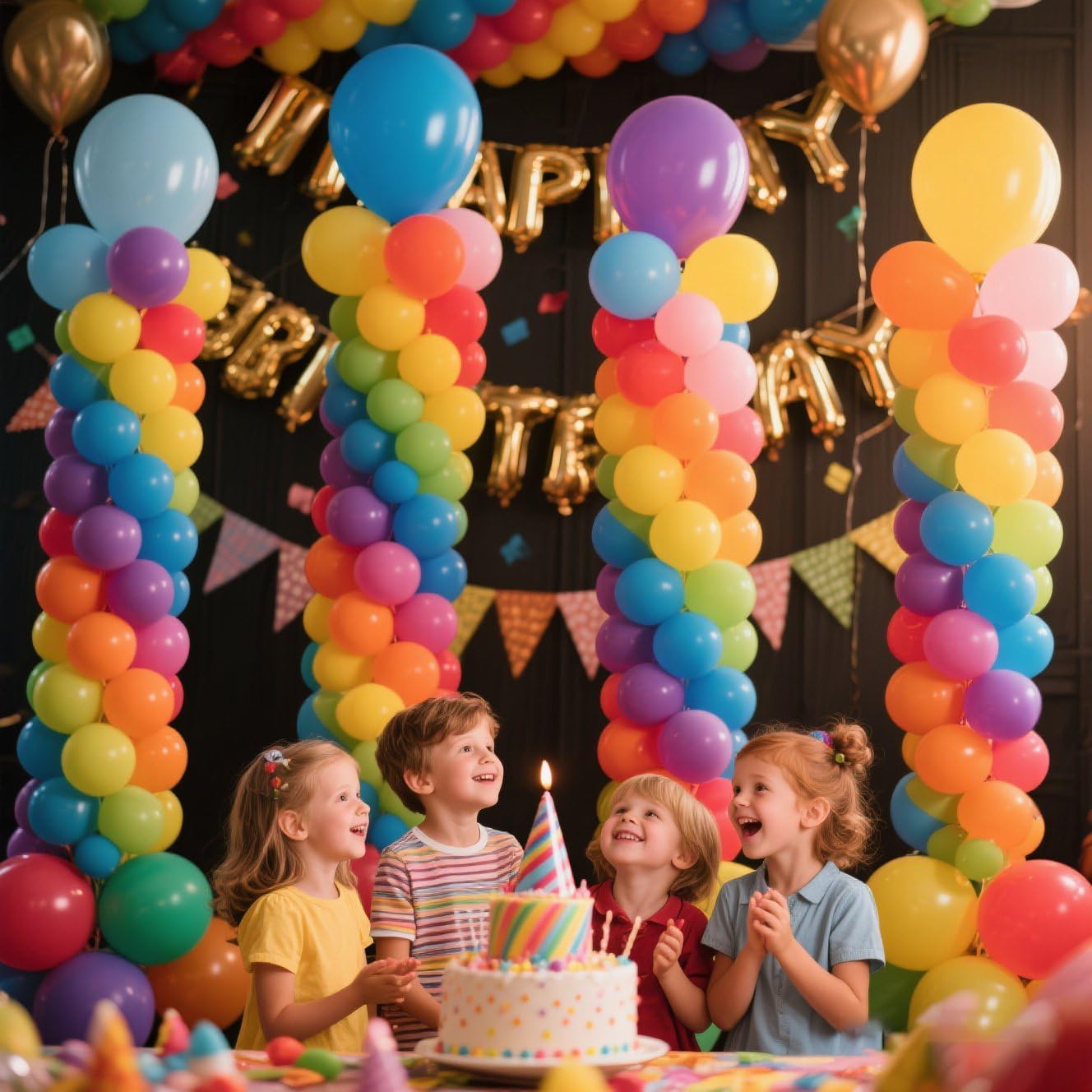 Thumbnail 3 de Balloon Stand Set of 4 7FT Adjustable Balloon Tower ๐