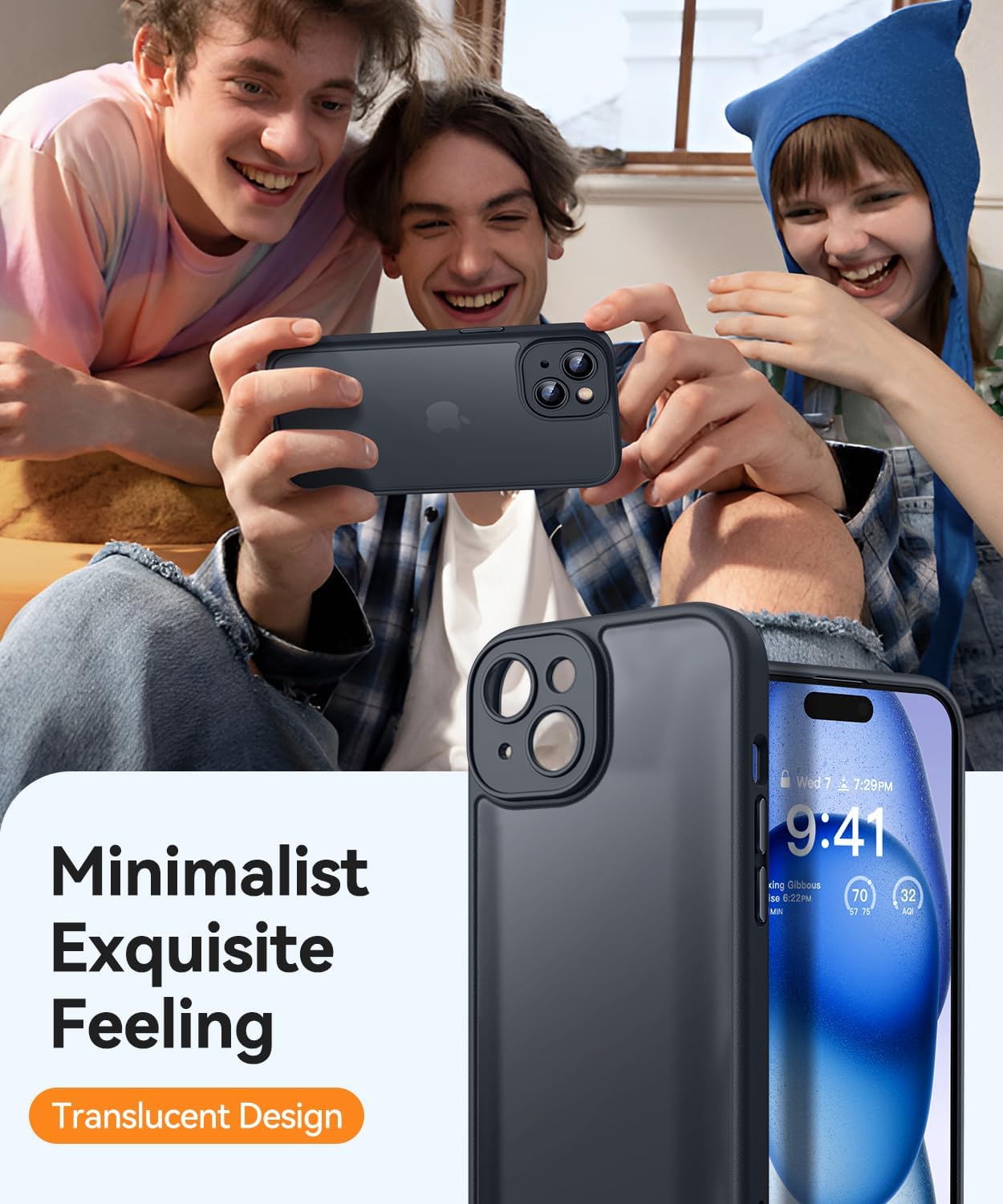 Thumbnail 5 de CANSHN Matte Case for iPhone 15 6.1-inch