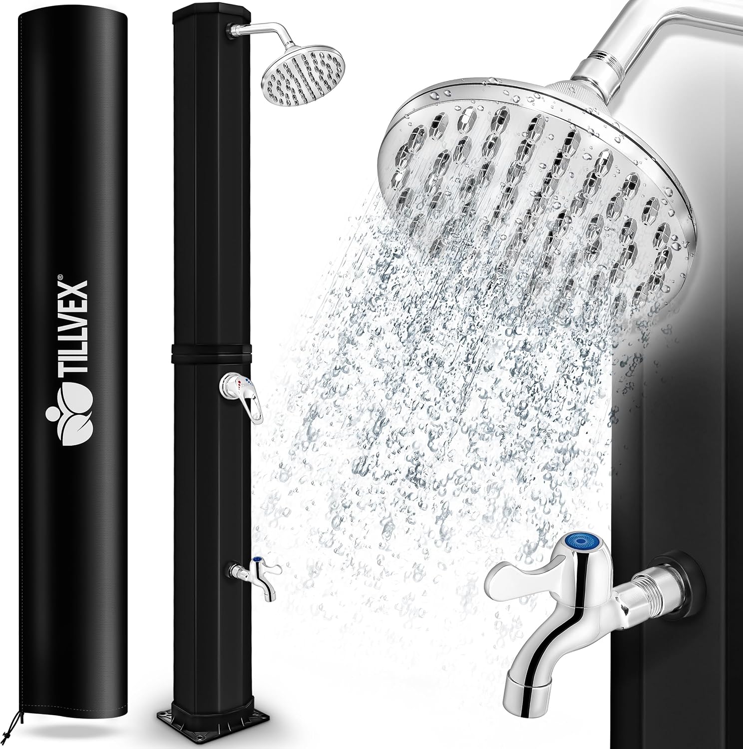 Detalle de tillvex Solardusche 35 L inklusive Schutzhaube