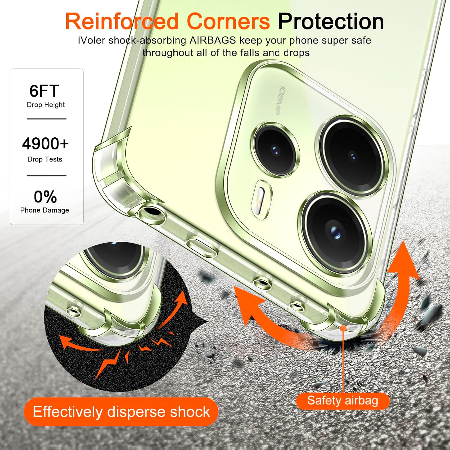 Detalle de ivoler Coque transparente en TPU pour Xiaomi Redmi Note 14 4G – Protection antichoc, sans ajouter d’épaisseur