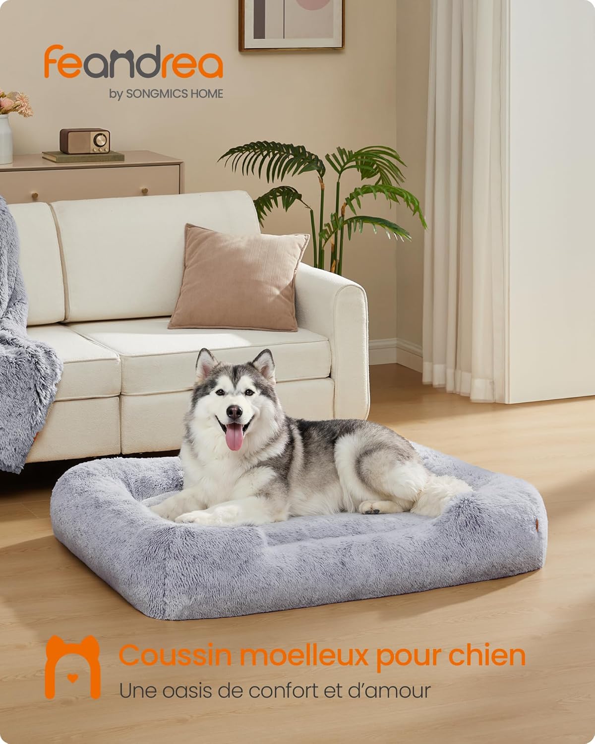 Detalle 2 de Feandrea PGW274GA01 Panier pour chien 120×85 cm