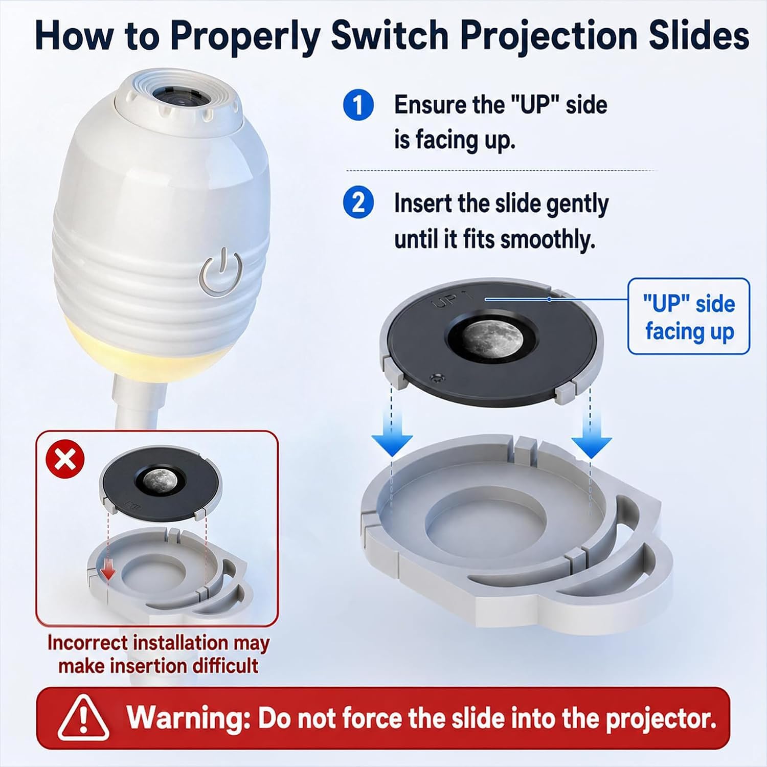Detalle 1 de XIHUAN Lamp-USB sterrenhemelprojector met 6 projectieschijven en 360° rotatie