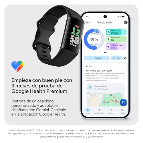 Thumbnail 7 de Google Fitbit Charge 6: pulsera de actividad con 3 meses de Google Health Premium incluidos