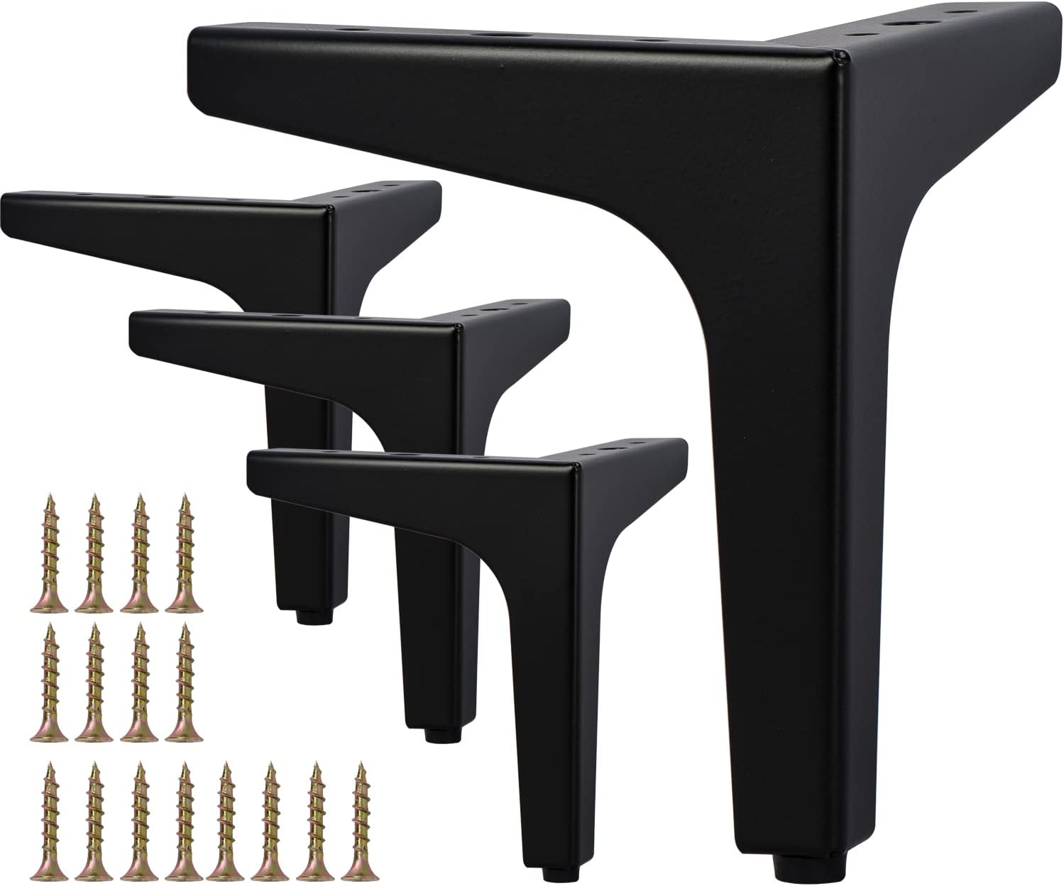 La Vane Metal Furniture Legs, 4-inch