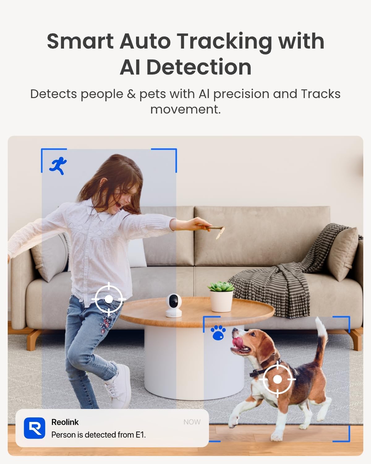 Thumbnail 3 de REOLINK E1-4MP (2 Pack) Indoor WiFi Cameras, 4MP Pan-Tilt, Night Vision