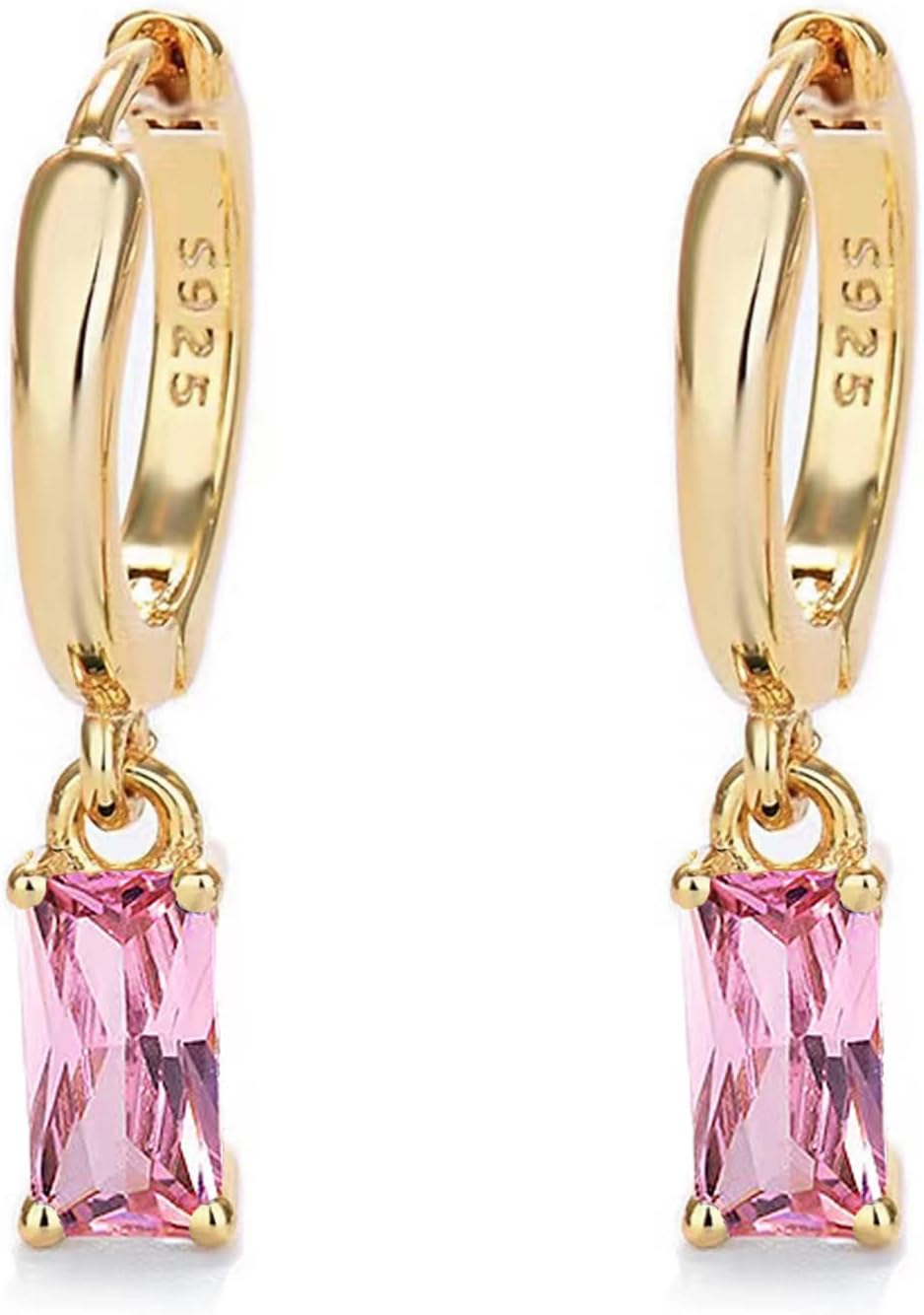 Thumbnail 5 de Orecchini a cerchio con pendenti oro 14K (2 paia) per donna, bambina e uomo