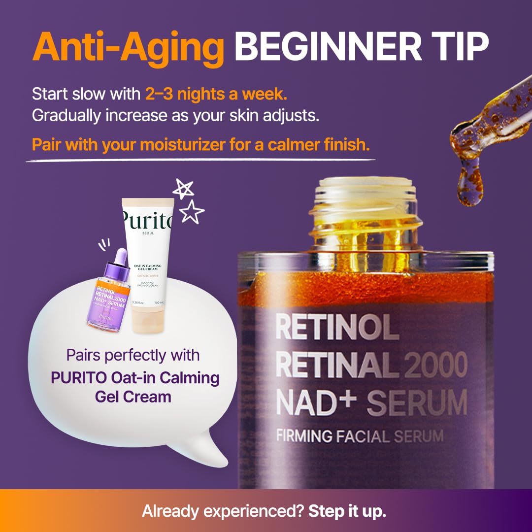 Thumbnail 6 de PURITO Retinol 0.1% + Retinal 0.1% Anti-Aging Serum – Dual-Retinol-Formel für glattere Haut