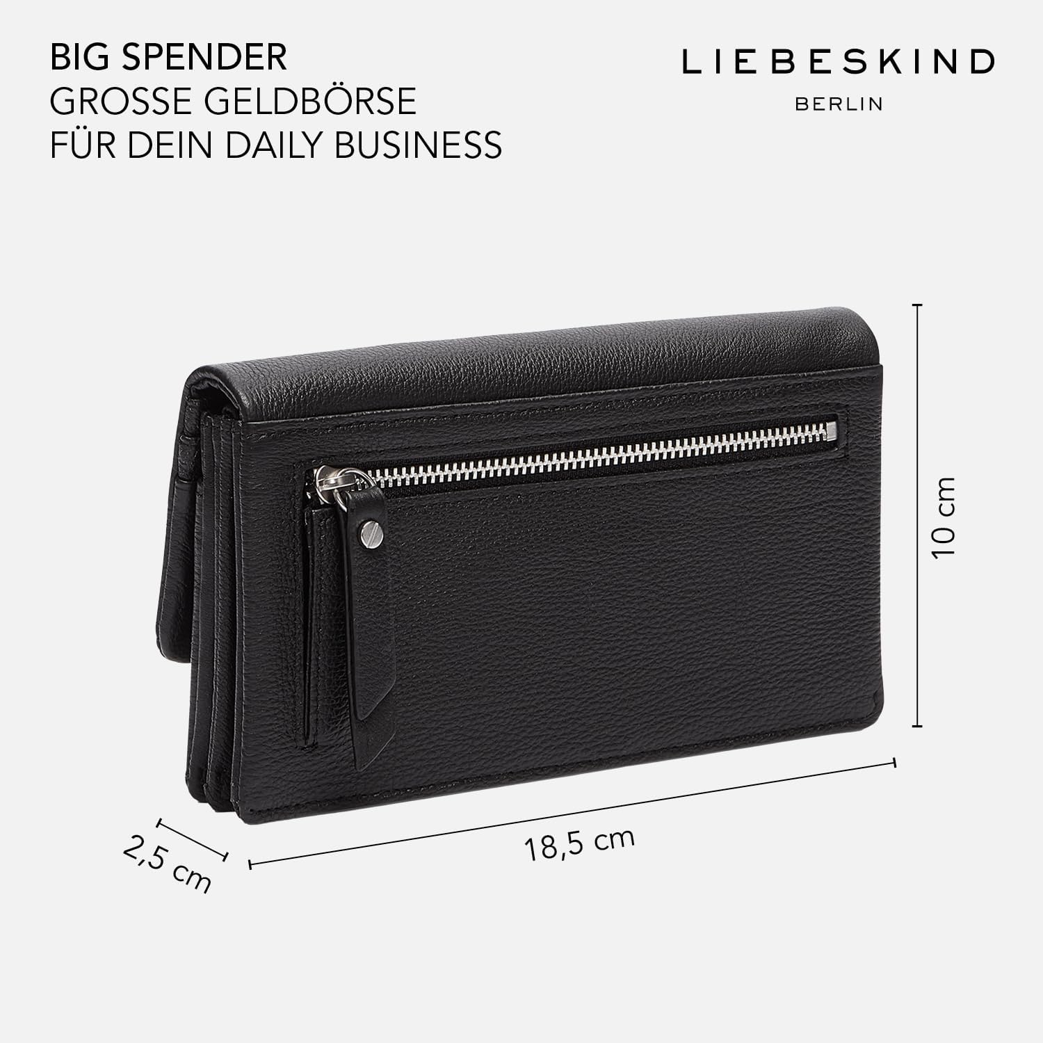 Detalle 2 de Liebeskind Slam L Portefeuille femme en cuir coconut grillé