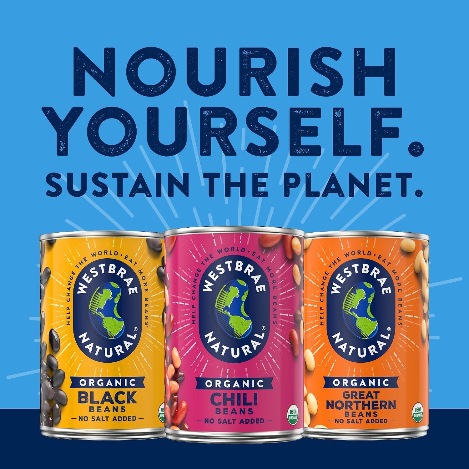 Detalle 1 de Westbrae Natural Organic Black Beans, 15 oz Cans, Pack of 12