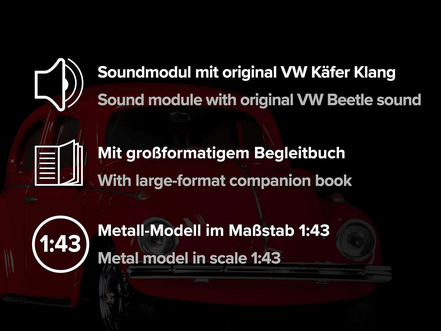 Thumbnail 6 de FRANZIS 55255 VW Käfer Adventskalender rot – Diorama mit Soundmodul, 1:43